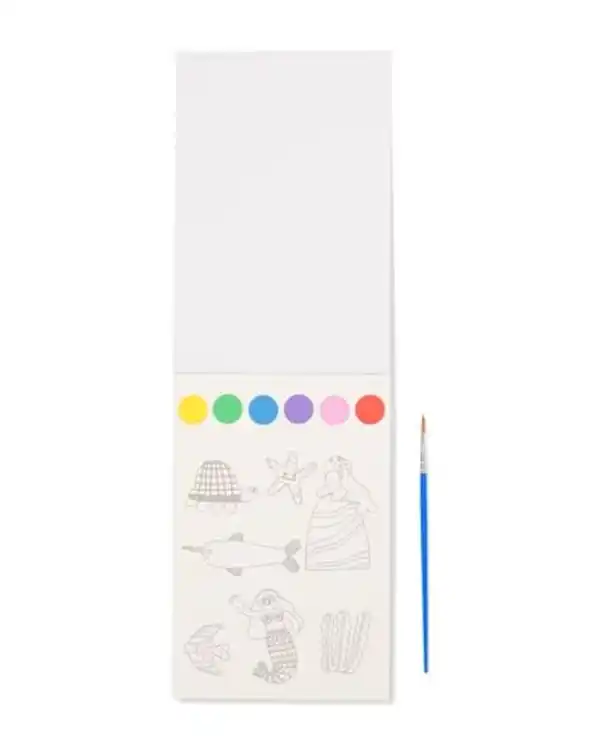 Bild 2 von Wasserfarben-Malbuch mit Pinsel