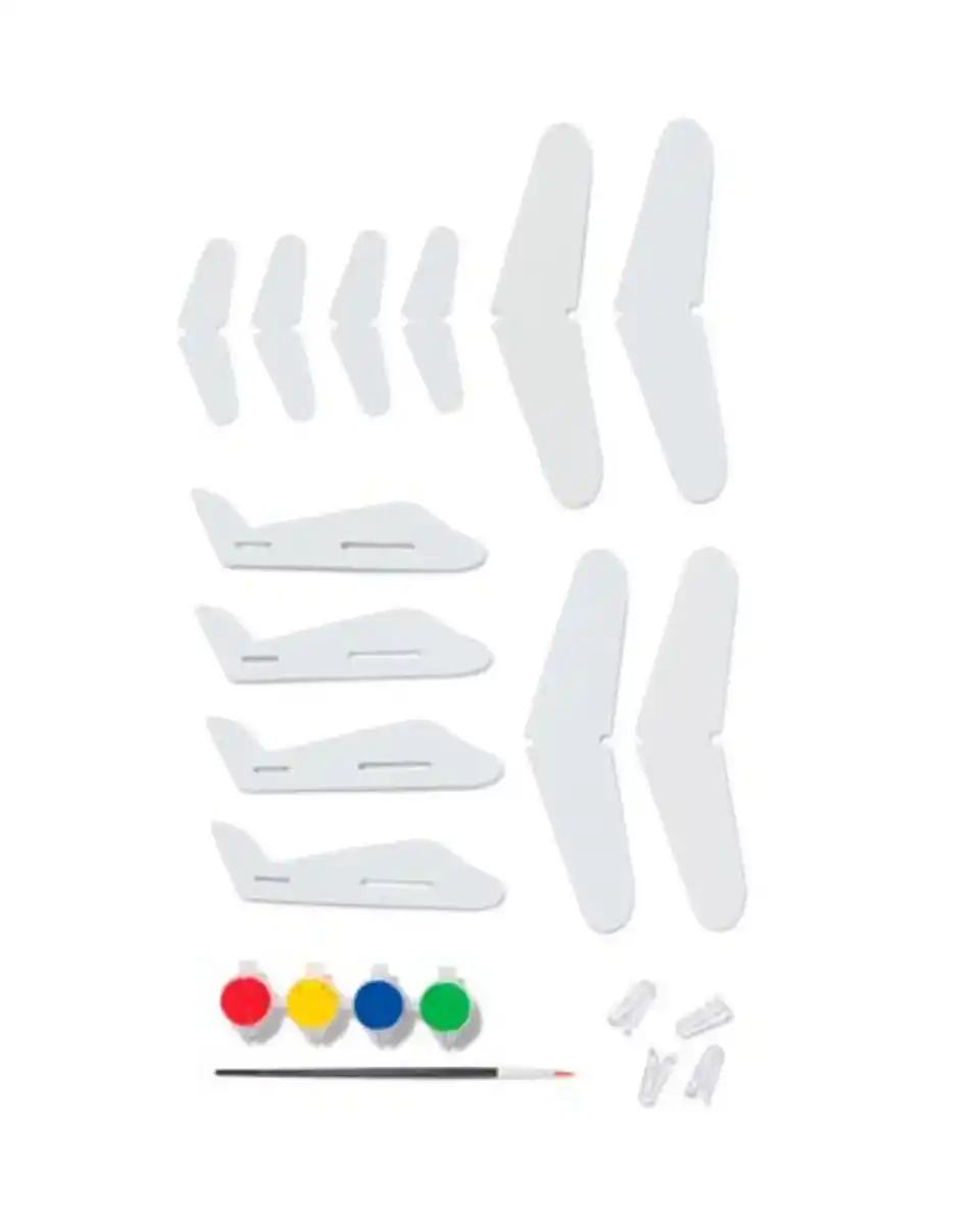 Bild 3 von 4er-Pack Moosgummi-Flugzeuge zum Basteln