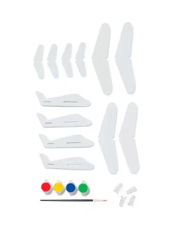 Bild 3 von 4er-Pack Moosgummi-Flugzeuge zum Basteln