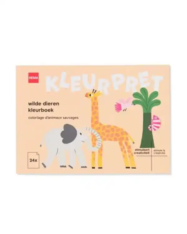 Bild 1 von Malbuch A6 Wilde Tiere