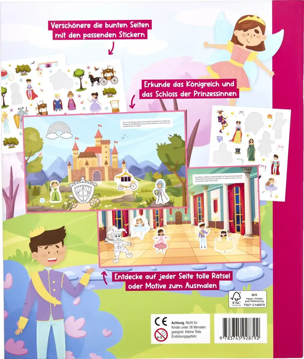 Bild 2 von IDEENWELT Panorama Stickerbuch Prinzessin