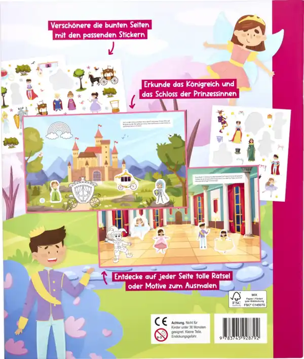 Bild 2 von IDEENWELT Panorama Stickerbuch Prinzessin