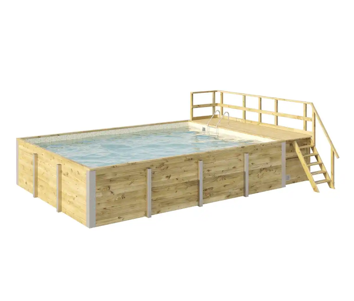 Bild 1 von WEKA Gartenpool inkl. Sonnendeck, ca. 636 x 401 cm