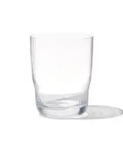 Wasserglas Bergen, Streifenrelief, 270 ml