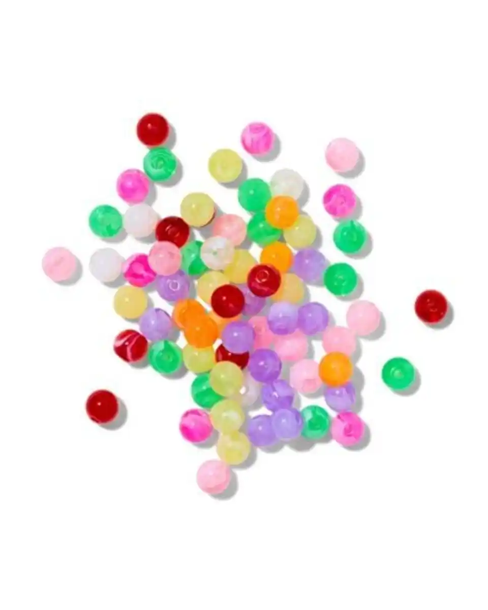 Bild 1 von Perlenmix Glas rund Marmor