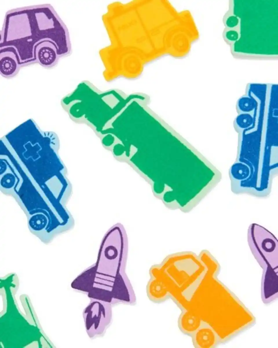 Bild 1 von Moosgummi-Sticker Fahrzeuge