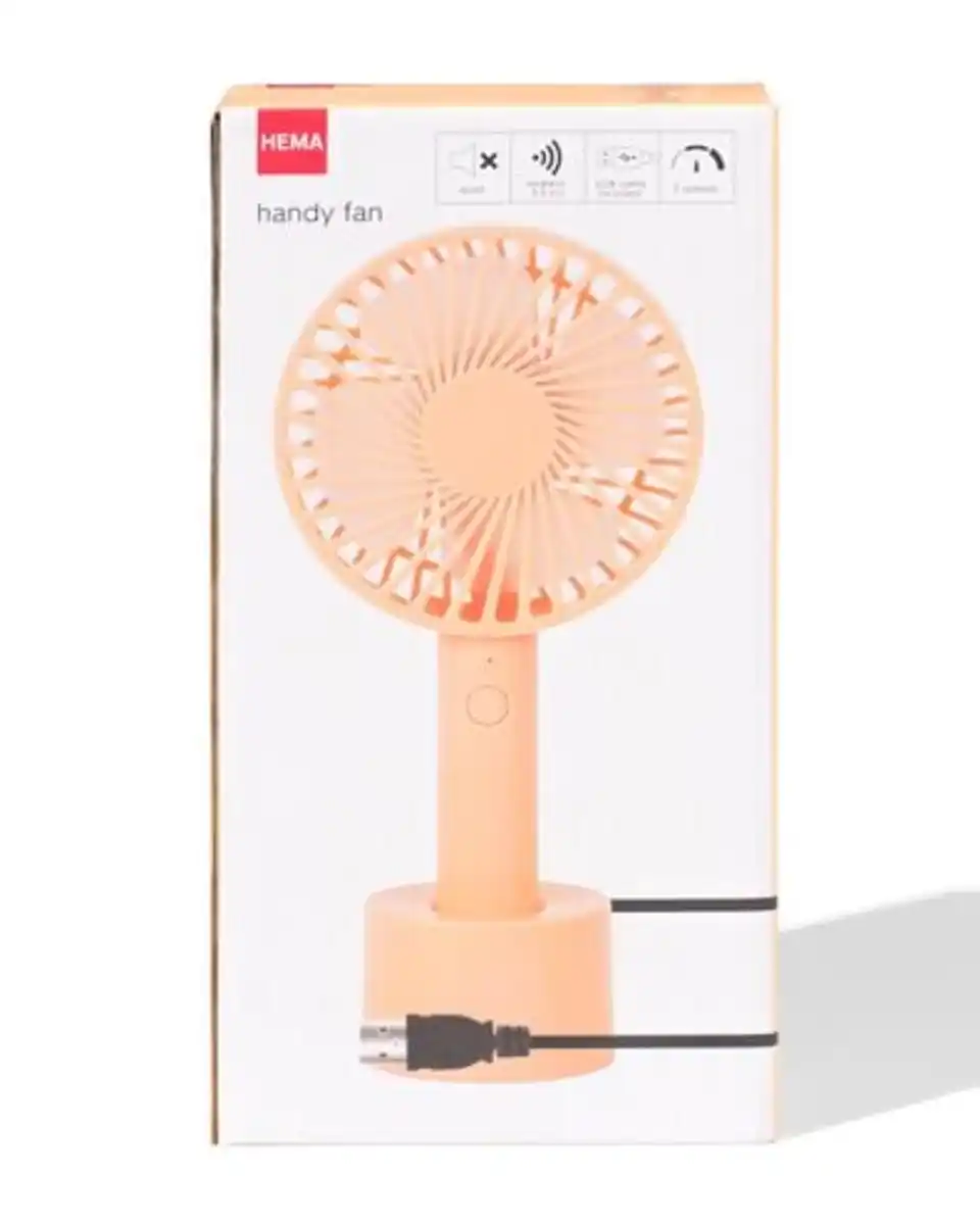 Bild 3 von Handventilator Ø10cm, Pfirsich matt