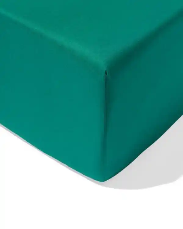 Bild 1 von Spannbettlaken 160x200 cm weiche Baumwolle mittelgrün