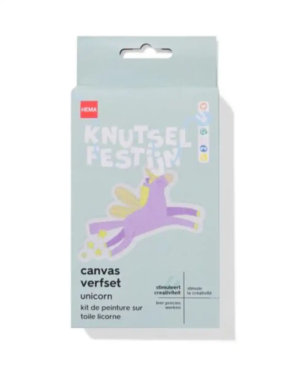 Bild 1 von Canvas-Malset Einhorn
