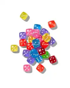 Perlenmix Glas würfelförmig