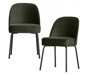BePureHome Esszimmerstuhl »Vogue«, 2er-Set, dunkelgrün