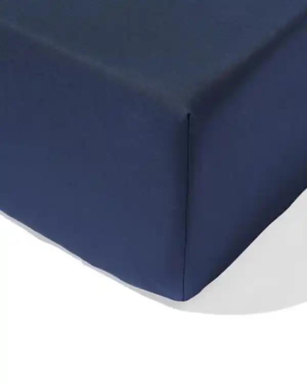 Bild 1 von Spannbettlaken 140x200 cm weiche Baumwolle dunkelblau