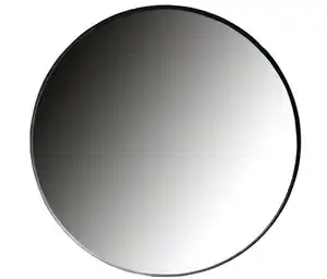 Woood Spiegel »Doutzen«, schwarz, rund 115 cm