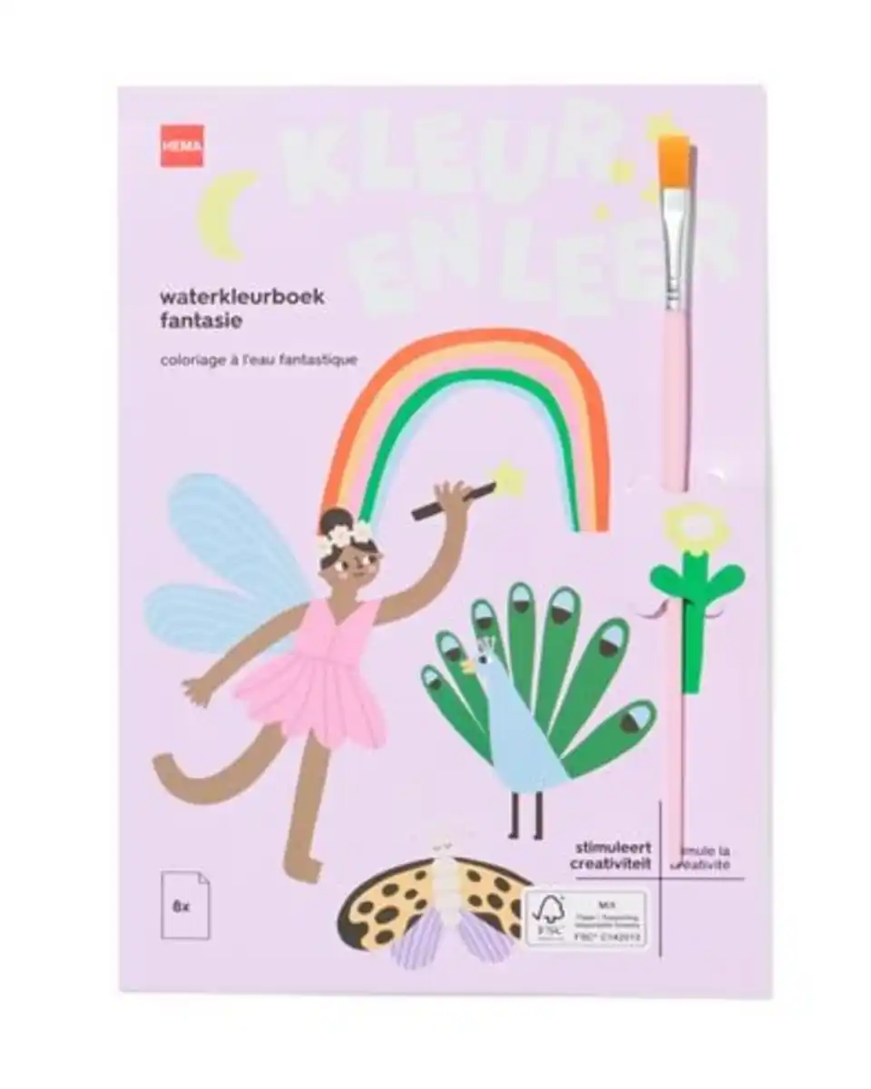 Bild 1 von Wassermalbuch A5 Fantasie