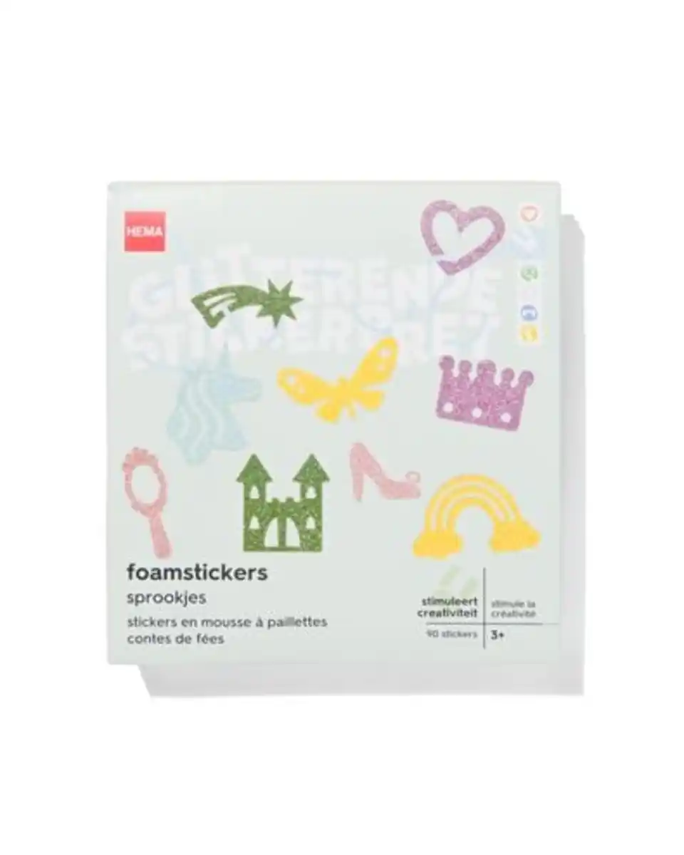 Bild 3 von 90er-Pack Moosgummiaufkleber, Märchen