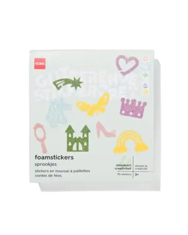 Bild 3 von 90er-Pack Moosgummiaufkleber, Märchen