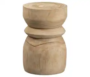 Woood Hocker »Bikkel«, Holz naturfarben