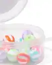 Bild 2 von Perlenmix Glas rund gestreift