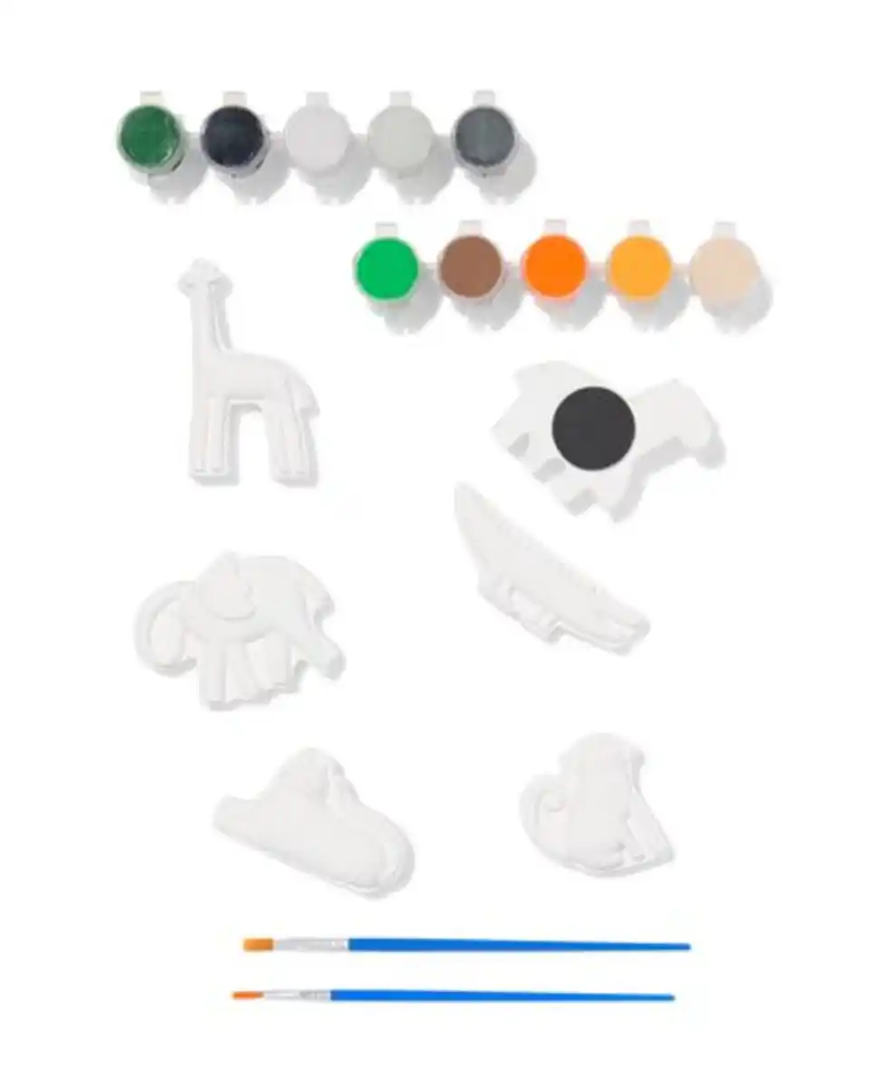 Bild 2 von Gips-Magnetset wilde Tiere, 6-teilig