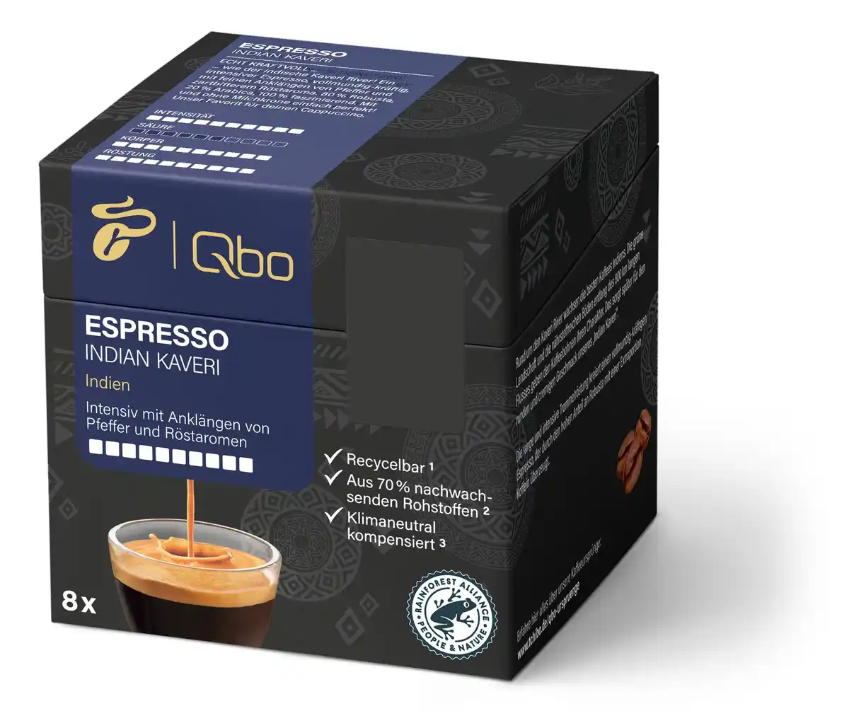 Bild 1 von Qbo Espresso INDIAN KAVERI - 8 Kapseln