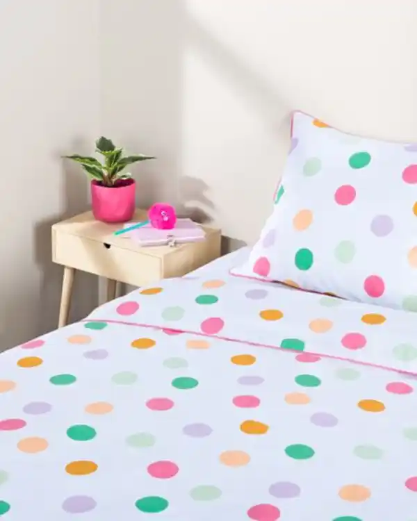 Bild 4 von Kinderbettbezug, 140x200 cm, weiche Baumwolle, Punkte