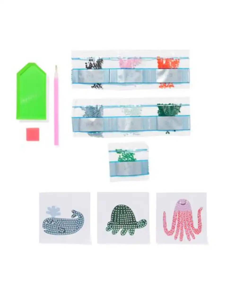 Bild 2 von Diamantkreationen Aufkleber Wassertiere – 3 Stück