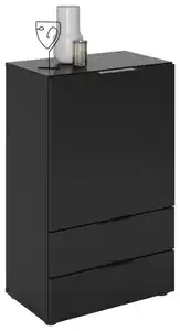 Kommode in Schwarz, Schwarz