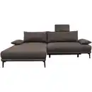Bild 1 von Mid.you Ecksofa, Graubraun, Textil, Ottomane links, L-Form, 260x192 cm, Made in EU, Liegefunktion, Wohnzimmer, Sofas & Couches, Wohnlandschaften, Ecksofas