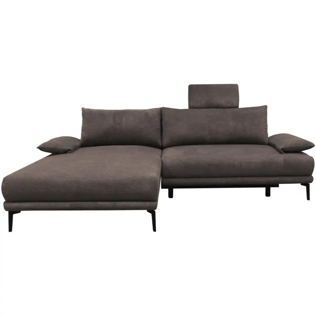 Bild 1 von Mid.you Ecksofa, Graubraun, Textil, Ottomane links, L-Form, 260x192 cm, Made in EU, Liegefunktion, Wohnzimmer, Sofas & Couches, Wohnlandschaften, Ecksofas