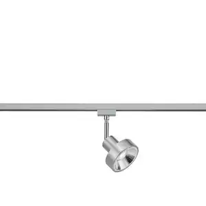 Trio Leuchten Schienensystem-Strahler Duoline Track-System, Nickel, Metall, 11x18 cm, schwenkbar, Lampen & Leuchten, Innenbeleuchtung, Leuchten nach Räumen, Wohnzimmerlampen
