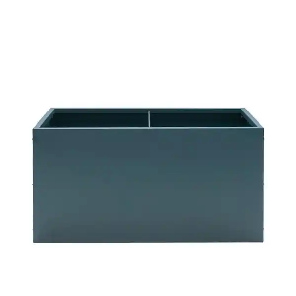 Bild 1 von Ambia Garden Pflanzentopf, Anthrazit, Metall, rechteckig, 50x50x100 cm, Gartenzubehör, Blumentöpfe