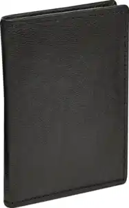 IDEENWELT Leder-Kreditkarten-Etui schwarz