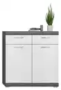 Bild 1 von Schuhschrank Scout ca. 90x96x37 cm Weiß/Grau, Dunkelgrau, Weiß Hochglanz