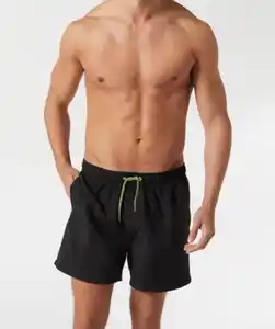 Badeshorts mit Taschen, schwarz