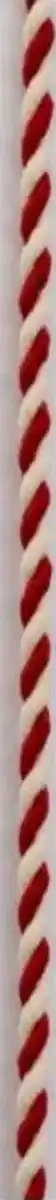 Bild 1 von IDEENWELT Geschenkband Kordel matt rot/weiß, 3 m