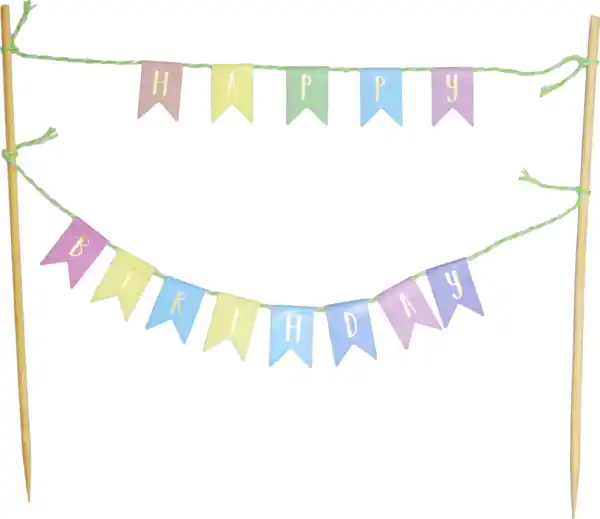 Bild 2 von DEKOWELT TORTENSTECKER Wimpel