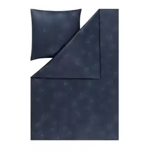 Estella Bettwäsche Atelier, Blau, Textil, Graphik, 135x200 cm, pflegeleicht, atmungsaktiv, hautfreundlich, weiche und anschmiegsame Oberfläche, Schlaftextilien, Bettwäsche, Bettwäsche, Jersey-Bet