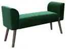 Bild 1 von PLAYBOY Hockerbank Tiffany Samt Grün H: 54,50 cm, Grün