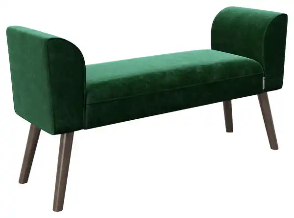 Bild 1 von PLAYBOY Hockerbank Tiffany Samt Grün H: 54,50 cm, Grün