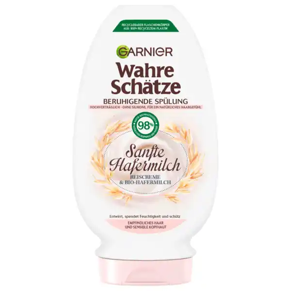 Bild 1 von Garnier Wahre Schätze Beruhigendes Spülung Sanfte Hafermilch 200ml