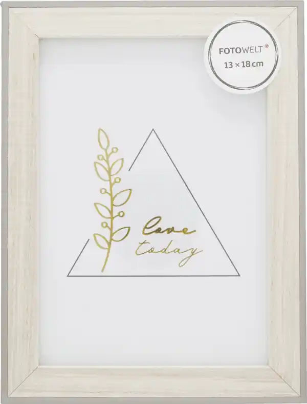 Bild 1 von IDEENWELT FSC Holzrahmen grau 13x18cm