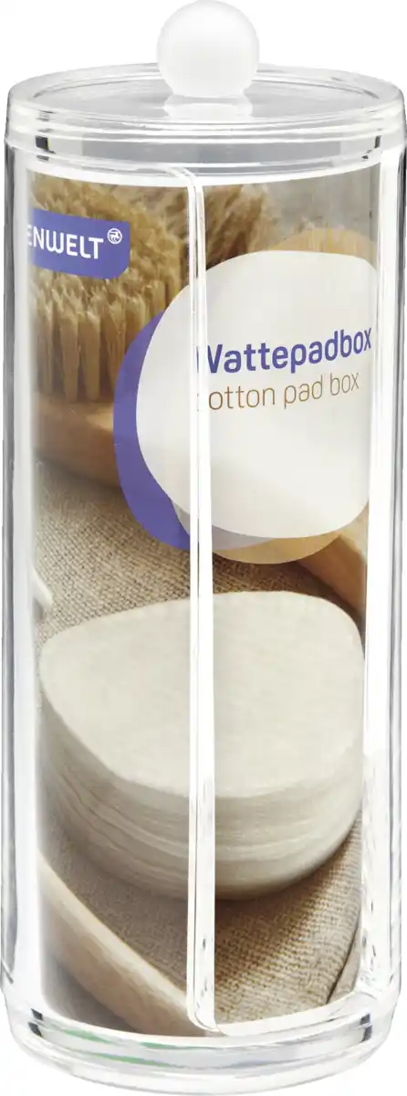 Bild 1 von IDEENWELT ACRYL WATTEPADBOX MIT DECKEL