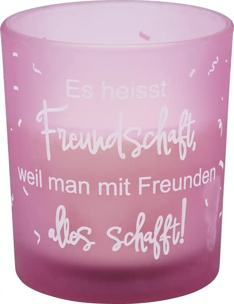 Bild 1 von RUBIN LICHT Glas Spruch Freundschaft