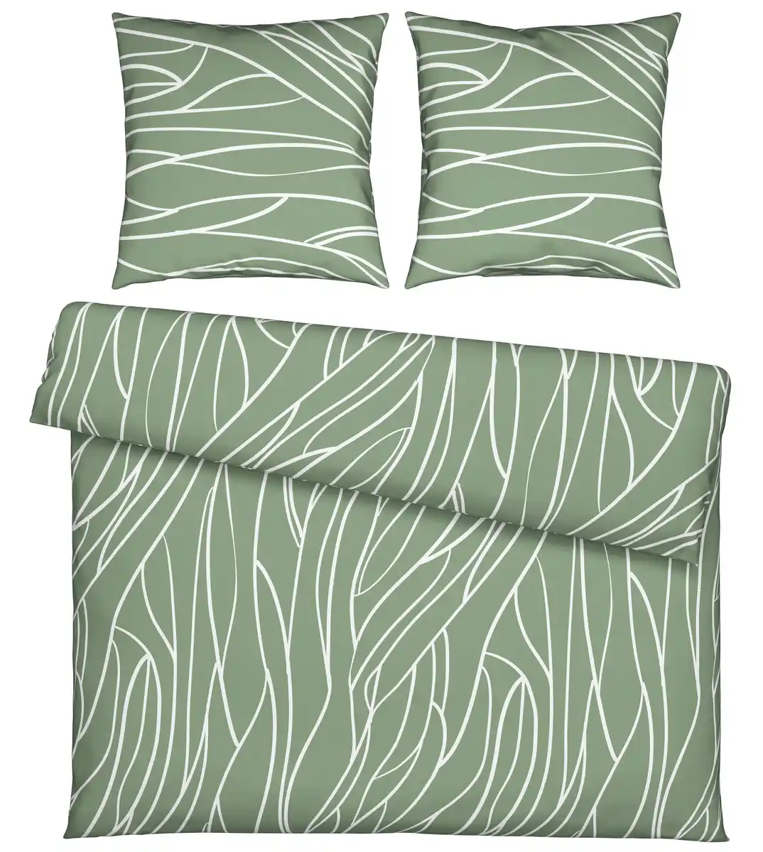 Bild 1 von Bettwäsche Juliane XXL Grün ca. 200x200cm, Grün