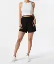 Bild 1 von Shorts mit Leinenanteil, schwarz