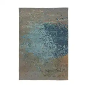 Xxxl Flachwebeteppich Blaze 100 Multi / Blau, Blau, Mehrfarbig, Textil, Abstraktes, rechteckig, 115x170 cm, pflegeleicht, Teppiche & Böden, Teppiche, Webteppiche