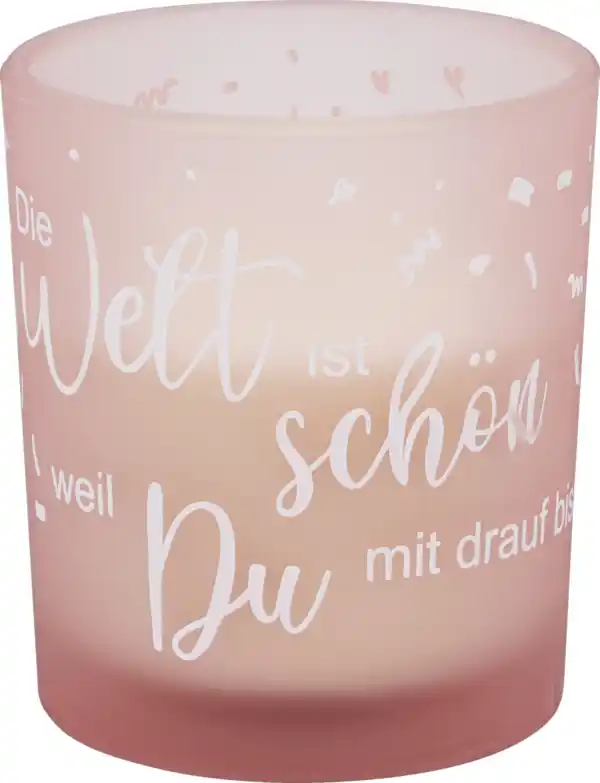 Bild 1 von RUBIN LICHT Gefülltes Glas Spruch Schöne Welt