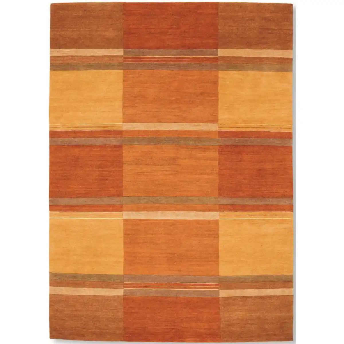 Bild 1 von Cazaris Wollteppich Sensation Silk Soya, Kupfer, Textil, Bordüre, rechteckig, 90x160 cm, Care & Fair, für Fußbodenheizung geeignet, in verschiedenen Größen erhältlich, Teppiche & Böden, Teppic