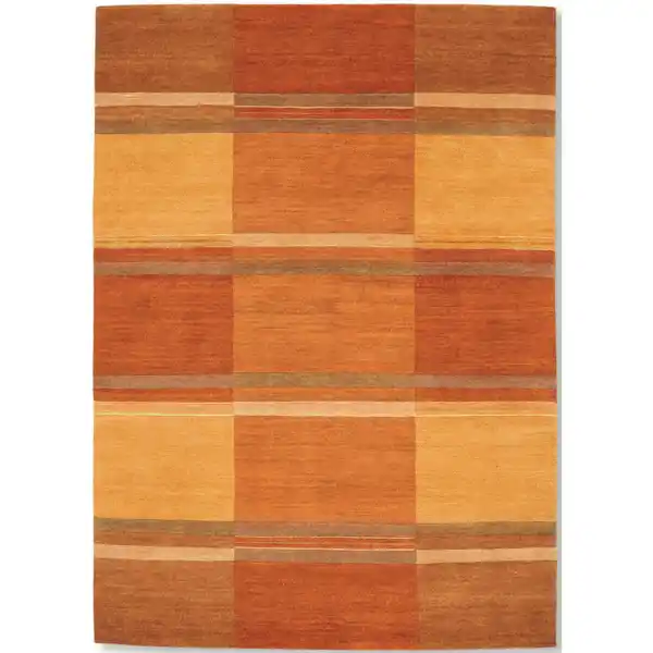 Bild 1 von Cazaris Wollteppich Sensation Silk Soya, Kupfer, Textil, Bordüre, rechteckig, 90x160 cm, Care & Fair, für Fußbodenheizung geeignet, in verschiedenen Größen erhältlich, Teppiche & Böden, Teppic