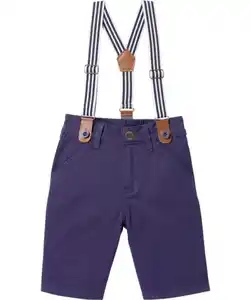 Shorts mit Hosenträgern, indigo blau